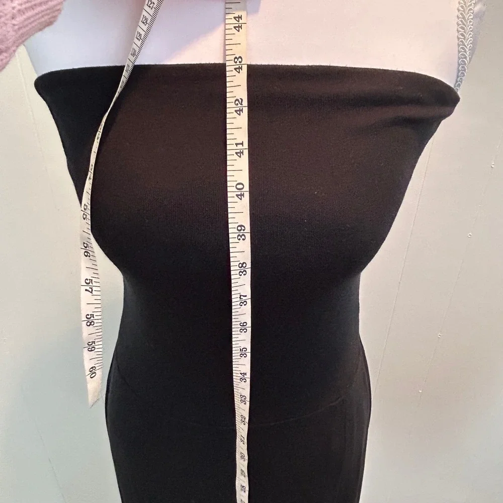 Free People Free-est‎ Black Strapless Tube Maxi Dress XS Minimalist Bodycon